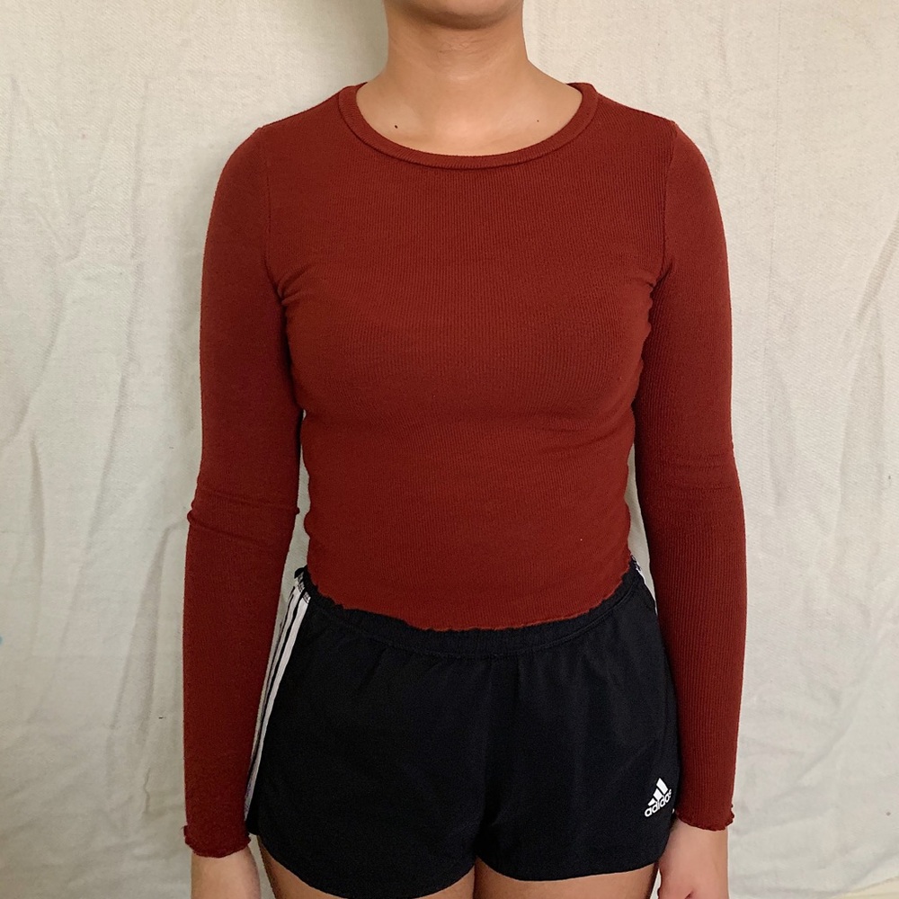 Long Sleeve Maroon Top from Garage